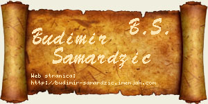 Budimir Samardžić vizit kartica